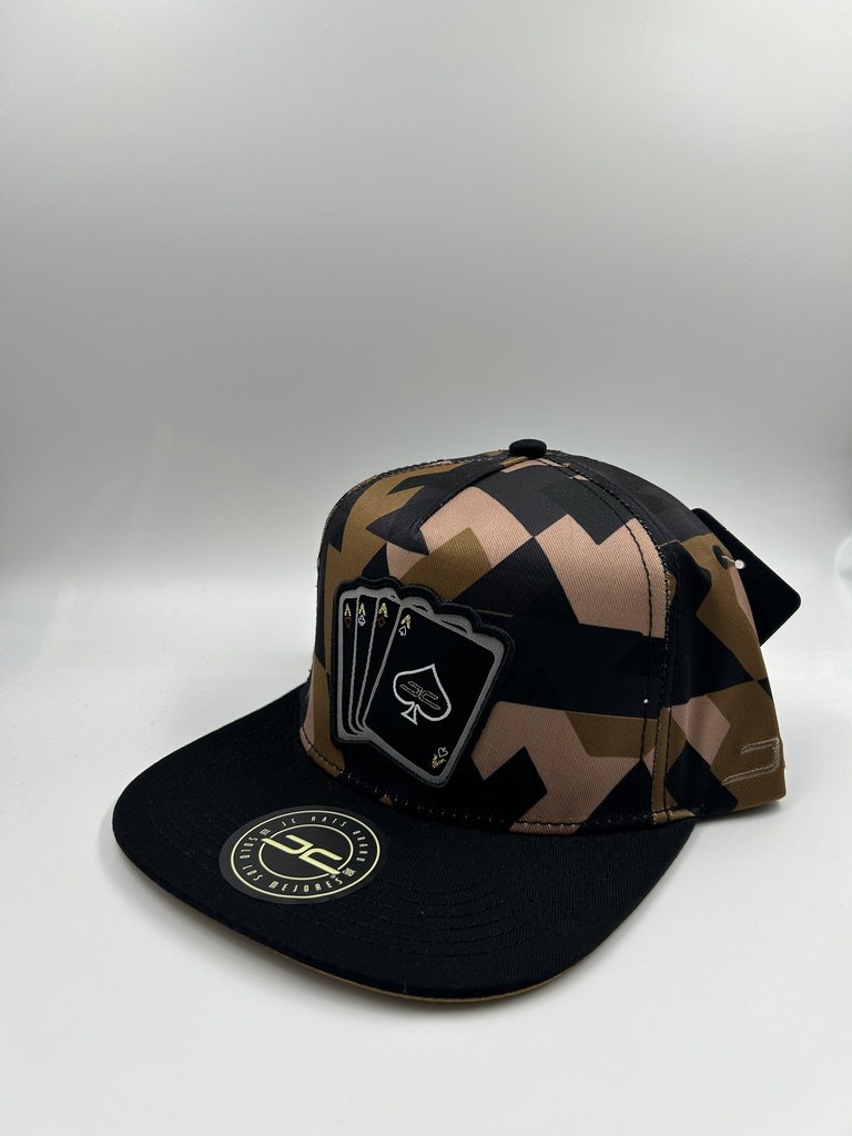 JC HATS CLASSIC - POKER CAMO BROWN 
