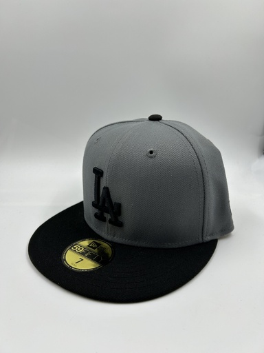 NEW ERA CERRADA - LOS ANGELES GRIS NEGRO 59 FIFTY